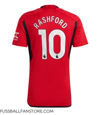 Manchester United Marcus Rashford #10 Replik Heimtrikot 2023-24 Kurzarm